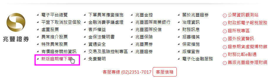新版證期